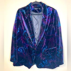 Velvet Paisley Blazer
